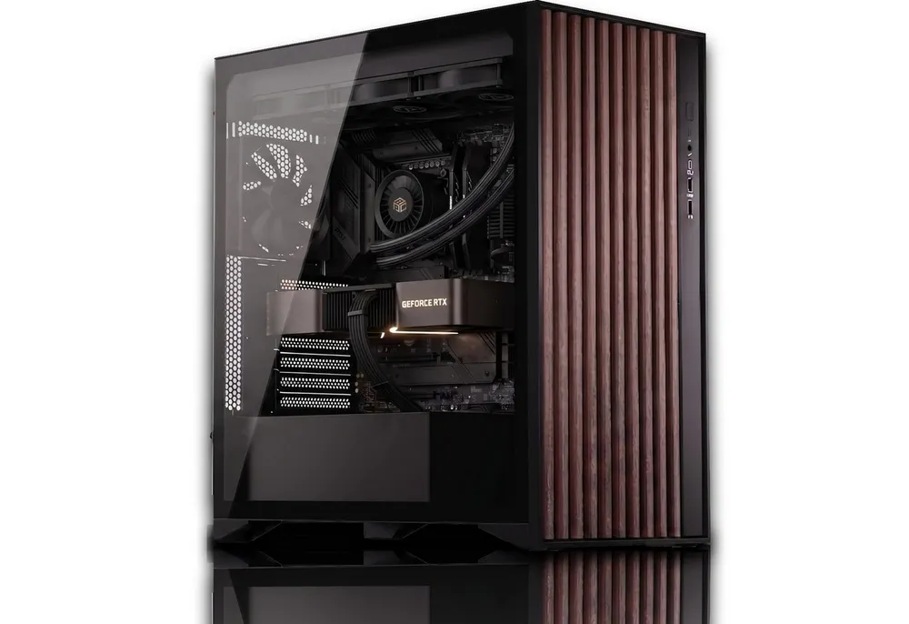 AurumPC Black Wood R7 7800X3D mit RX9070XT 16GB und 32GB DDR5 RAM Gaming-PC