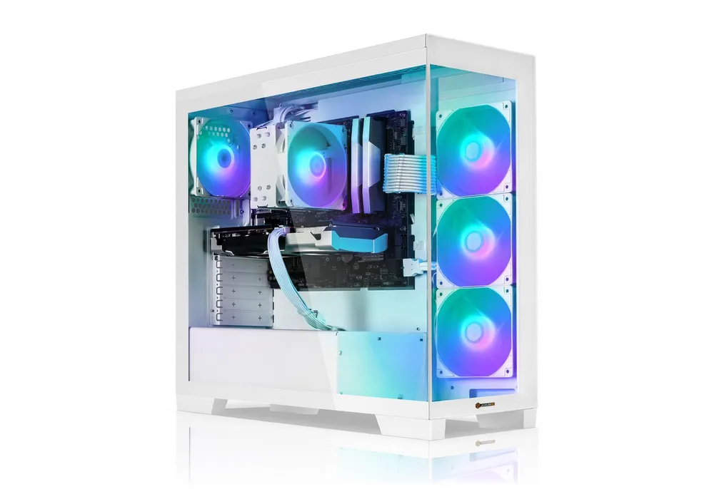 AurumPC R5 5600X mit RTX5060Ti 8GB und 32GB DDR4 RAM White Edition Gaming-PC (AMD Ryzen 5 5600X, GeForce RTX 5060Ti, 32 GB RAM, 1000 GB SSD, Luftkühlung, Windows 11, WLAN)
