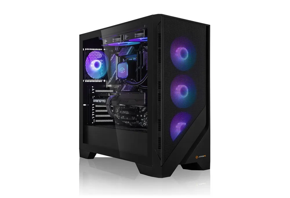 AurumPC R9 9950X3D mit RTX5080 16GB und 32GB DDR5 RAM Gaming-PC (AMD Ryzen 9 9950X3D, GeForce RTX 5080, 32 GB RAM, 1000 GB SSD, Wasserkühlung, Windows 11, WLAN)