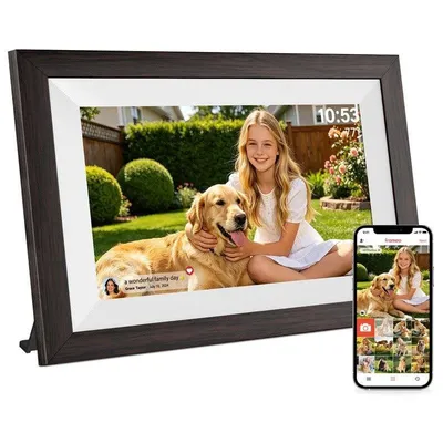 Frameo Digitaler Bilderrahmen 10,1 Zoll WLAN IPS Touch