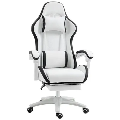Gaming Stuhl Autrucker PU Leder mit ausziehbarer Fusstütze