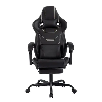 Ergonomischer Gaming-Stuhl Autrucker Mit Verstellbarem Fußstütze Und Neigung Bis 155°