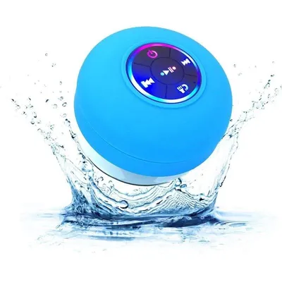 Lautsprecher Autrucker Bluetooth Tragbar IPX4 mit LED und Saugnapf