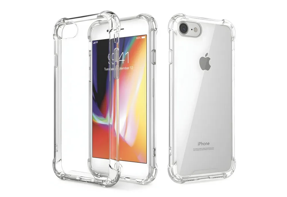 AVANA Handyhülle für Apple iPhone SE 2022 / 2020 / 8 / 7 Hülle Schutzhülle Klar Bumper, Case, Cover, Durchsichtig, Transparent