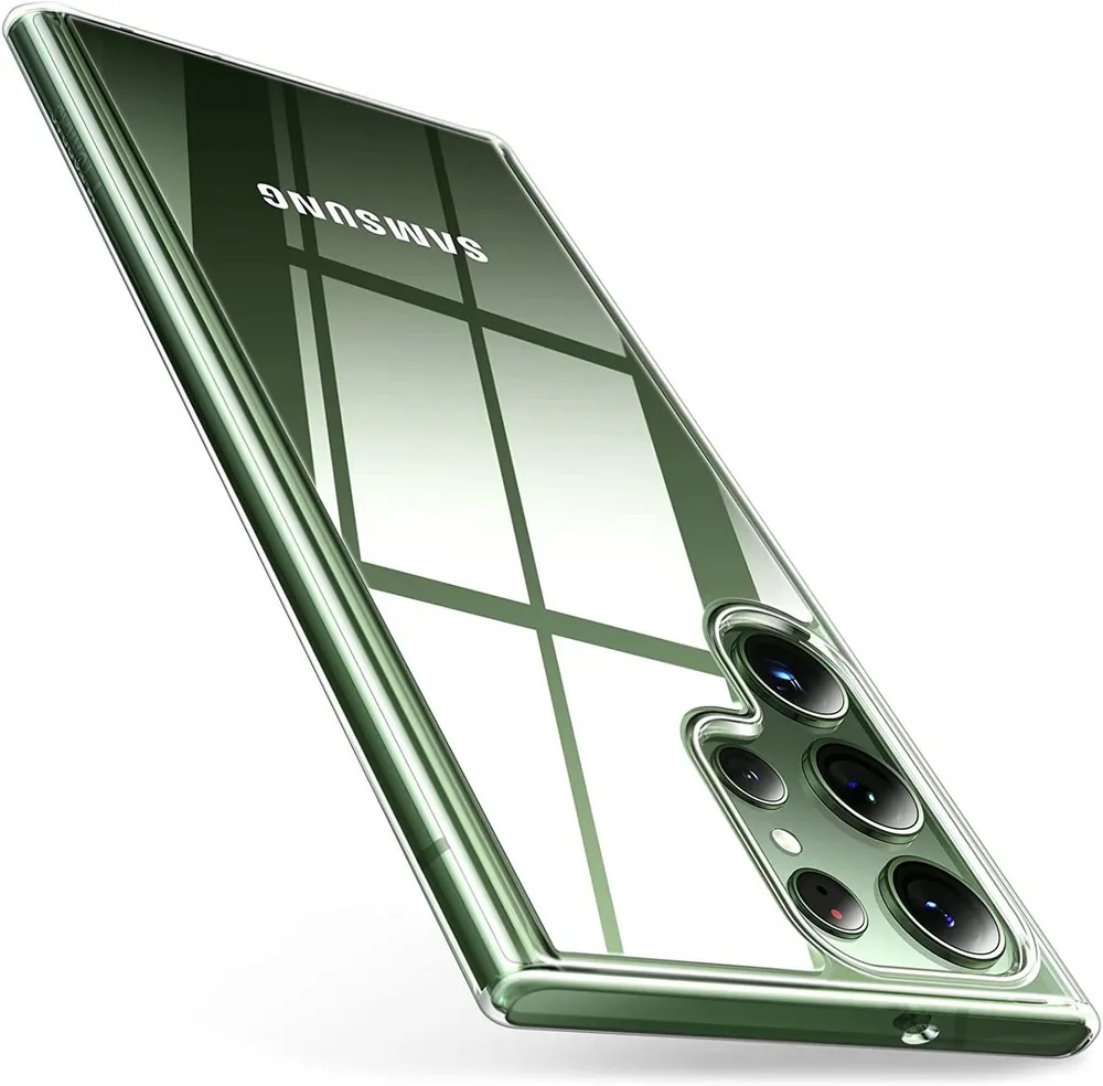 AVANA Handyhülle für Samsung Galaxy S24 / Plus / Ultra / FE Hülle Silikon Schutzhülle, Case, Klar Bumper, Slim-Fit Cover, Transparent