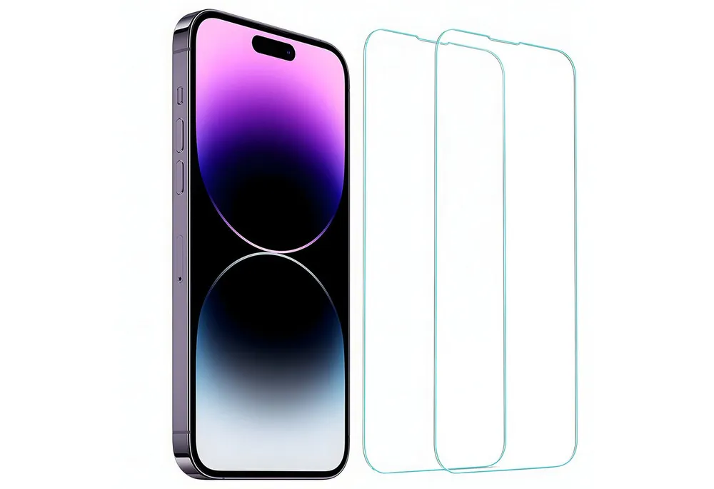 AVANA Schutzfolie iPhone 15 / Pro / Plus / Pro Max Panzerglas Schutzglas 9H Panzerfolie, (2 Stück), Displayschutz, klar