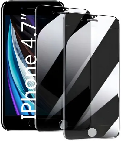 AVANA Schutzfolie Panzerglas für iPhone SE 2022 / 2020 Sichtschutz Display Schutzglas, (2-St), 9H Panzerfolie, Anti-Spy Panzerfolie
