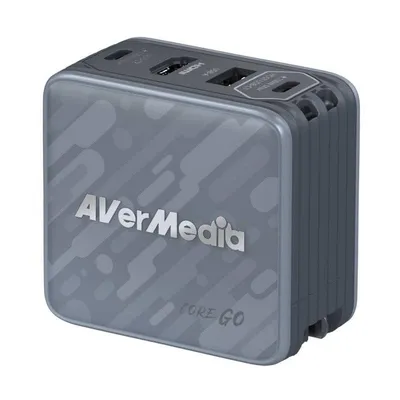 Ladegerät AVerMedia GC313 GaN 100W 2x USB C USB A HDMI Schnellladung