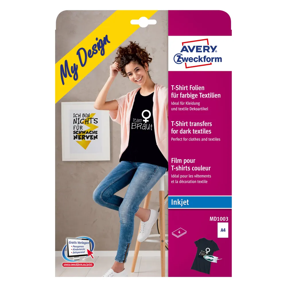Avery Transferfolien für farbige Textilien