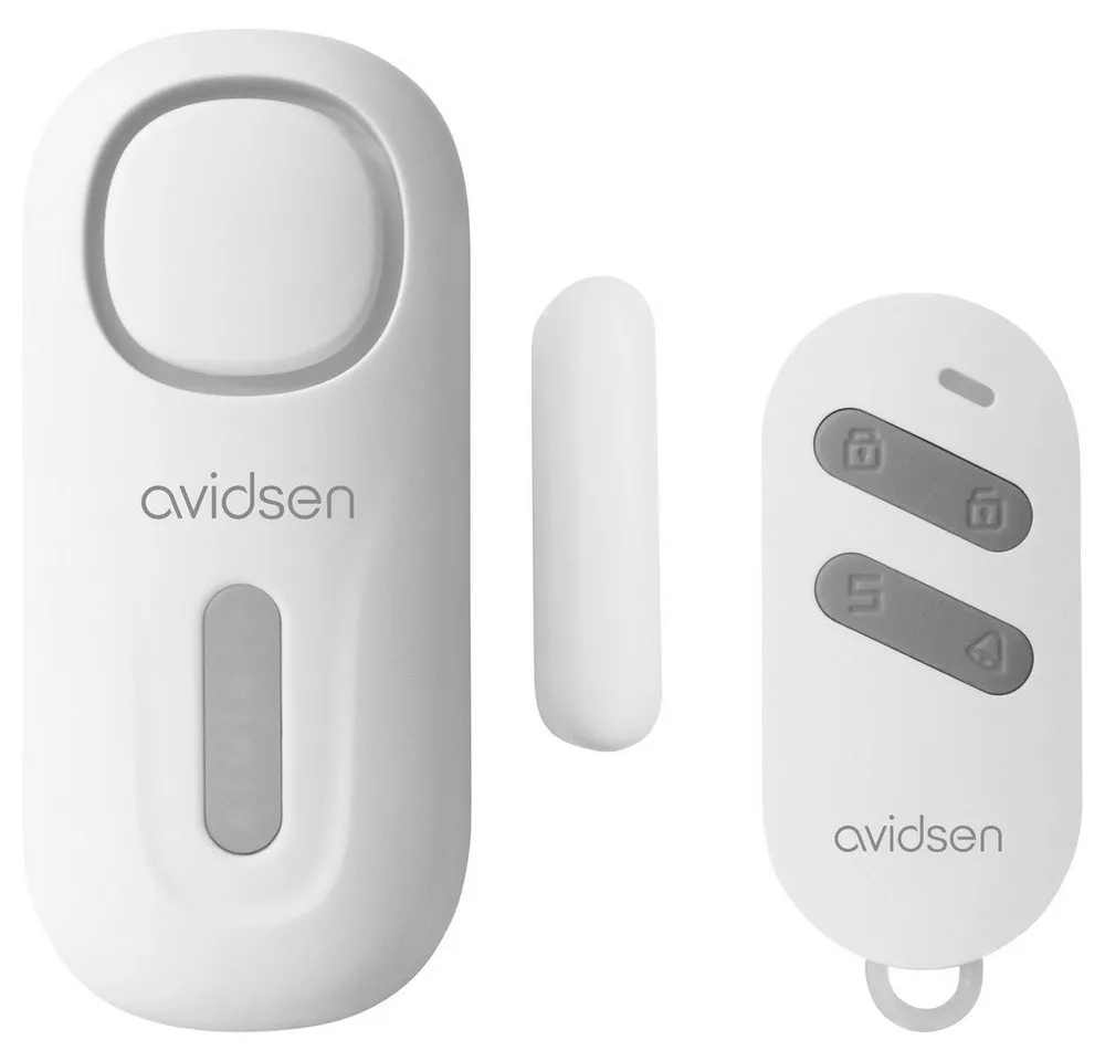 Avidsen Avidsen Tür-/Fensteralarm Weiß Set mit Fernbedienung 120 dB 100022 Alarmanlage