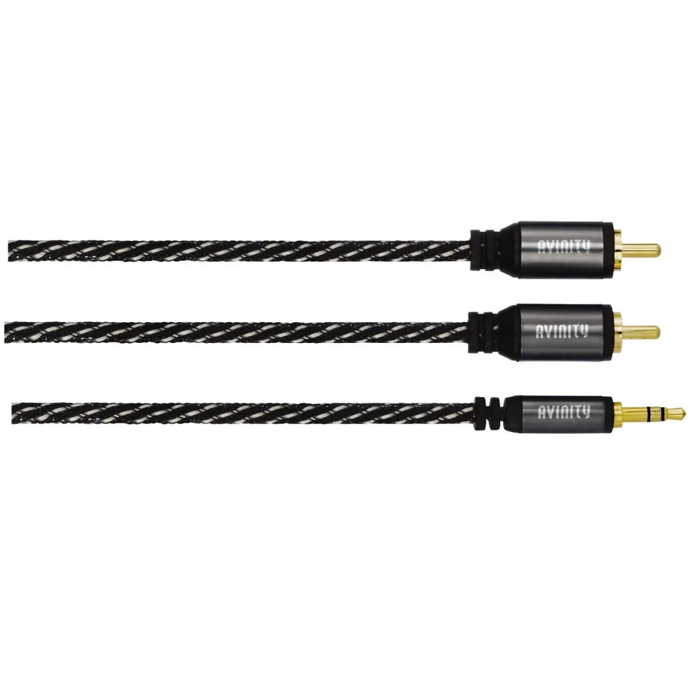 Audio-Kabel, 2 Cinch-Stecker - 3,5-mm-Klinken-Stecker Stereo, 1,5 m (00127077)