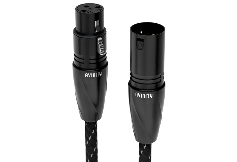 AVINITY Adapter-Kabel 0,5m XLR-Stecker zu XLR-Buchse Audio-Kabel, XLR-Stecker, XLR (50 cm), Profi XLR Verlängerungskabel Mikrofon Lautsprecher Keyboard PC etc