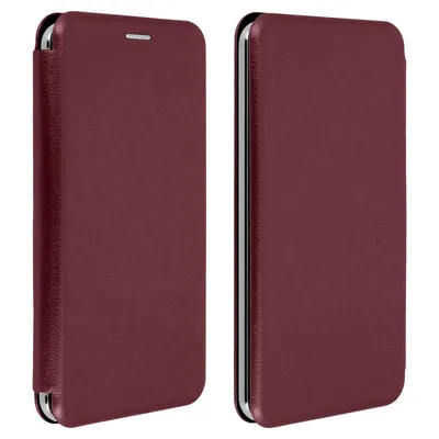Avizar Book Case mit Slide in Burgunderrot für 5,4" bis 6" Smartphones