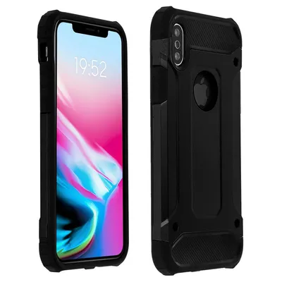 Avizar Defender II schwarze Anti-Schock-Hülle für iPhone X/XS
