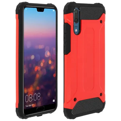 Avizar Defender II Rote Anti-Schock-Hülle für Huawei P20