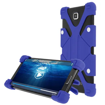 Avizar Stoßfeste Hülle mit Ständer, Blau, für Smartphones von 3,8" bis 4,7"