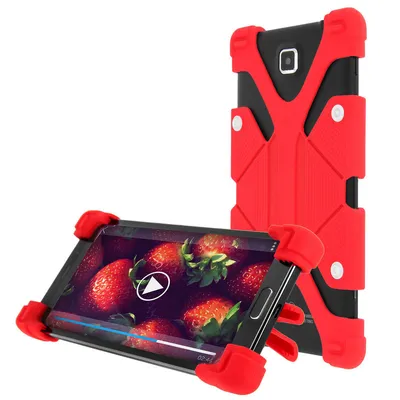 Avizar Stoßfeste Hülle mit rotem Ständer für 5,3 bis 6 Zoll Smartphones