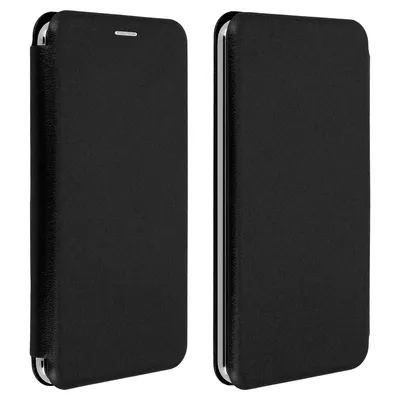 Avizar Schwarzes Slide Book Case für 5,4" bis 6" Smartphones