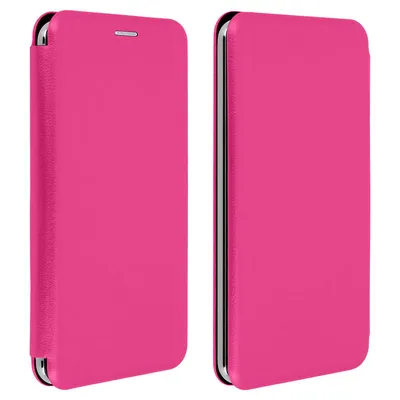 Avizar Book Case mit fuchsiafarbener Folie für Smartphones von 4,8" bis 5,3"