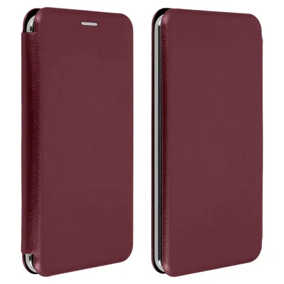 Avizar Book Case mit Slide in Burgunderrot für 4,8" bis 5,3" Smartphones