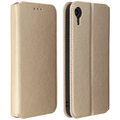 Avizar Gold Wallet Book Case für iPhone XR