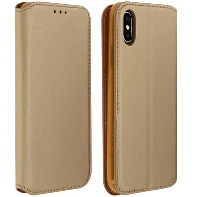 Avizar Golden Wallet Book Case für Apple iPhone X/XS