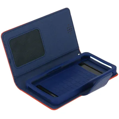 Avizar Rot/Blaue Büchertasche für Smartphone Max. 152 x 145 x 76 mm