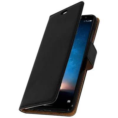 Avizar Book Type Case mit schwarzer Brieftasche für Huawei Mate 10 Lite