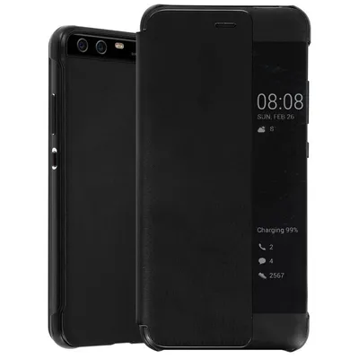 Avizar Smart View Case mit Touch Smart Window in Schwarz für Huawei P10