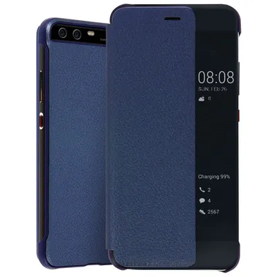 Avizar Smart View Case mit Touch Smart Window Dunkelblau für Huawei P10