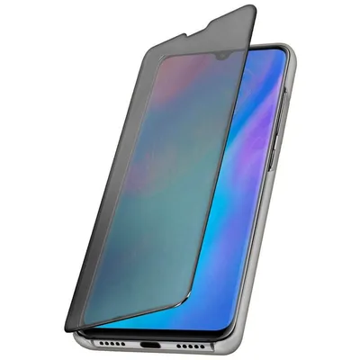 Avizar Silberne durchscheinende Brieftaschenhülle für Huawei P30 Pro