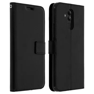 Avizar Vintage Black Wallet Case für Huawei Mate 20 Lite