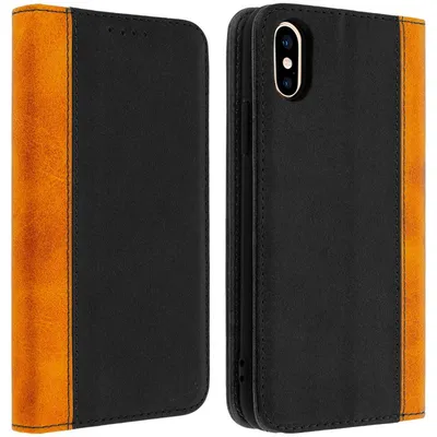 Avizar Wallet Case mit Standfunktion in Schwarz für iPhone X/XS