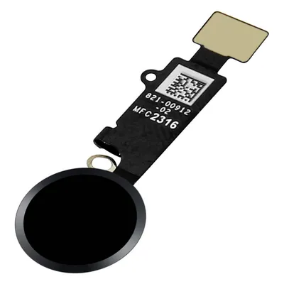 Avizar Schwarzer Ersatz-Home-Button mit Verbindungsband für iPhone 7