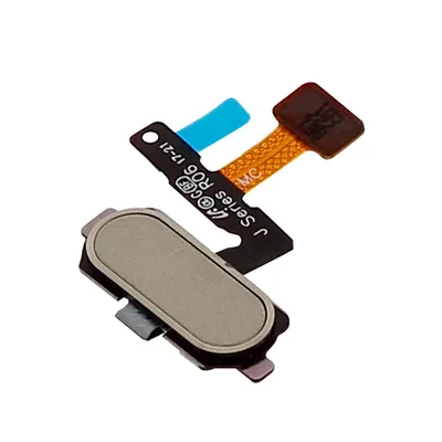 Avizar Goldener Ersatz-Home-Button mit Verbindungsband für Samsung Galaxy J5 2017