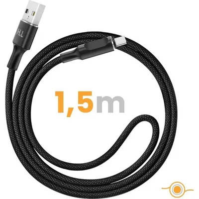 USB-A-auf-USB-C-Kabel Avizar mit Lade-LED 1,5 m