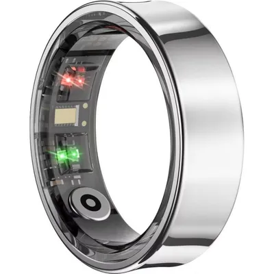 Smart Ring Avizar R09 Größe 9 Bluetooth IP68 Akku 7 Tage iOS/Android Silber