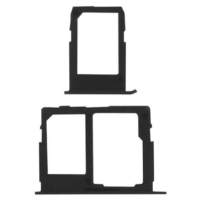 Avizar Ersatz-Nano-SIM-Kartenfächer für Samsung Galaxy J3 2017, Schwarz