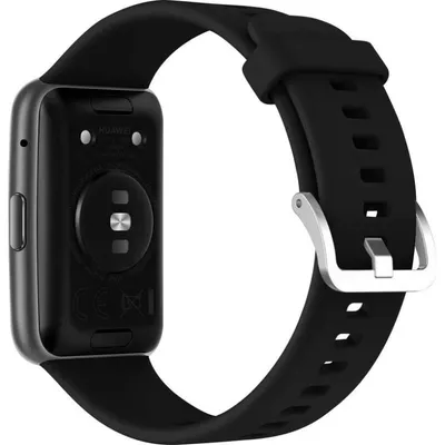 Sportarmband Avizar für Huawei Watch Fit 2 Silikon Schwarz 20 mm