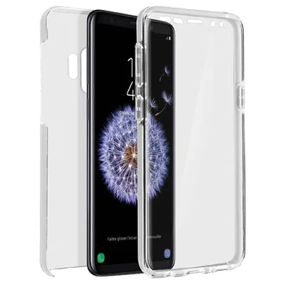 Avizar Doppelte transparente Silikonhülle für Samsung Galaxy S9