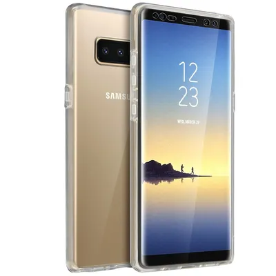 Avizar Transparente Doppel-Silikonhülle für Samsung Galaxy Note 8
