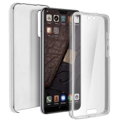 Avizar Transparente Doppel-Silikonhülle für Huawei P20 Pro