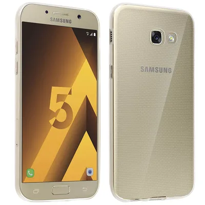 Avizar Schutzhülle aus ultradünnem, transparentem, flexiblem Silikon für Samsung Galaxy A5 2017