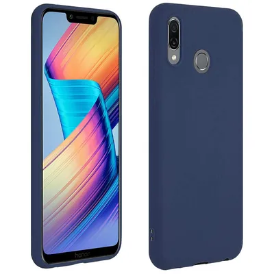 Avizar Dunkelblaue flexible Silikon-Schutzhülle für Honor Play