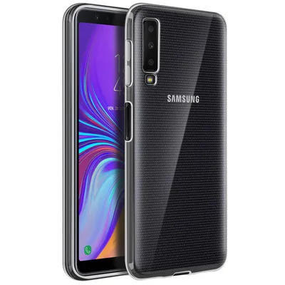 Avizar Transparente flexible Silikonhülle für Samsung Galaxy A7 2018