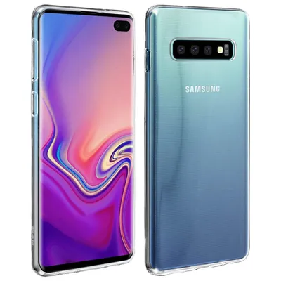 Avizar Transparente flexible Silikonhülle für Samsung Galaxy S10