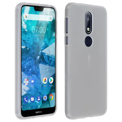 Avizar Transparente flexible Silikonhülle für Nokia 7.1