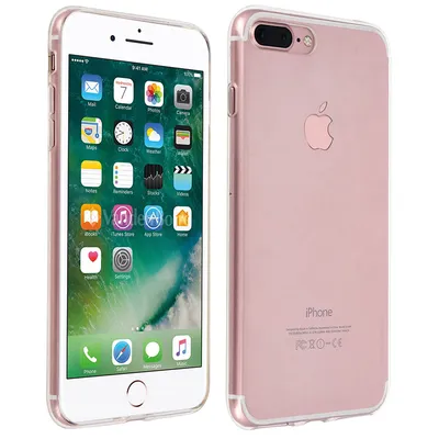 Avizar Transparente, ultradünne Silikon-Schutzhülle für iPhone 7 Plus / iPhone 8 Plus