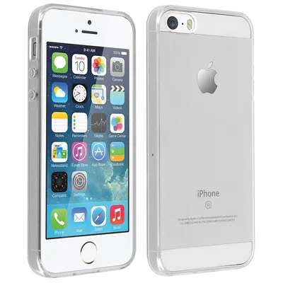 Avizar Ultradünne transparente Silikon-Schutzhülle für iPhone 5 / iPhone 5S / iPhone SE