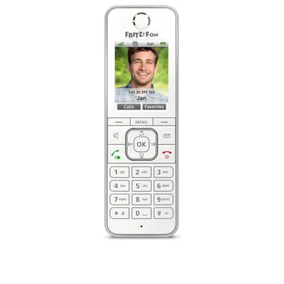 FRITZ!Fon C6 International DECT-Telefon Anrufer-Identifikation Weiß